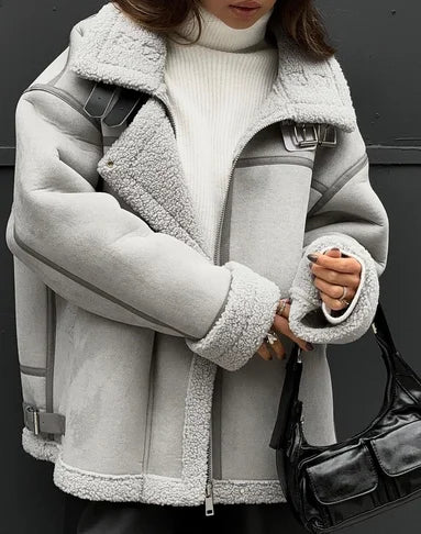 Women’s Fashion Spring Coat – Maja Soft Outerwear for Transitional Seasons