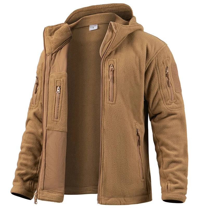 Waterproof Insulated Hoodie Men - Warm Multi Pocket Parka Coat