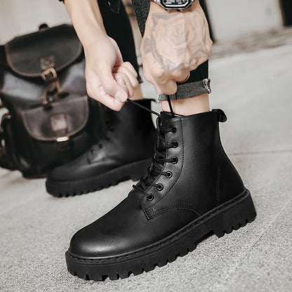 Men’s Waterproof Lace-Up High Top Anti Slip Boots