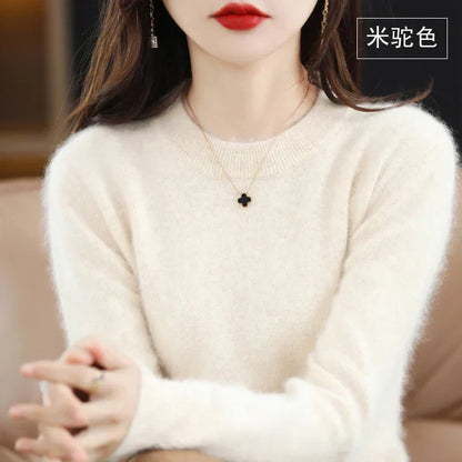 Luxurious Soft Cashmere Crew Neck Women's Sweater