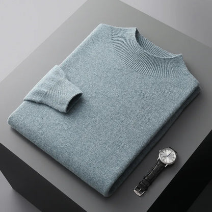 Cozy Wool Crew Neck Sweater - BritishElegance