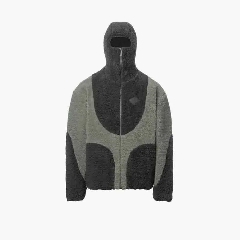 Trendy Blocked Fleece Jacket for Men Women