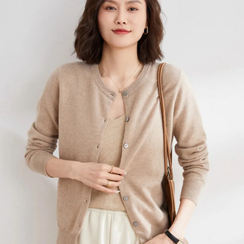 Cozy Cashmere Open Front Cardigan for Women