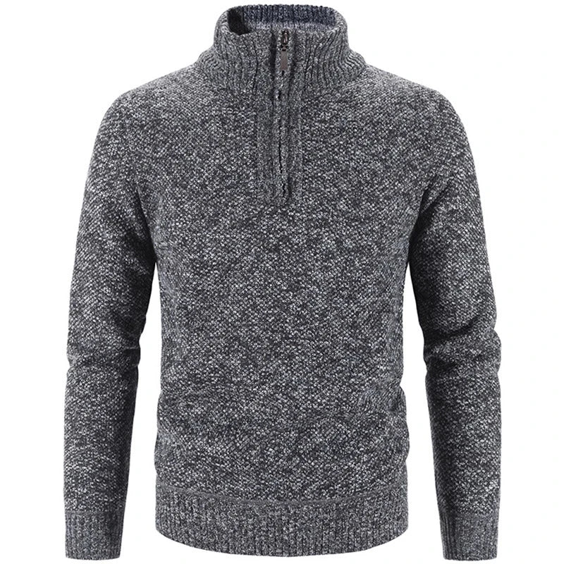 Warm Crew Neck Winter Wool Sweater for Men