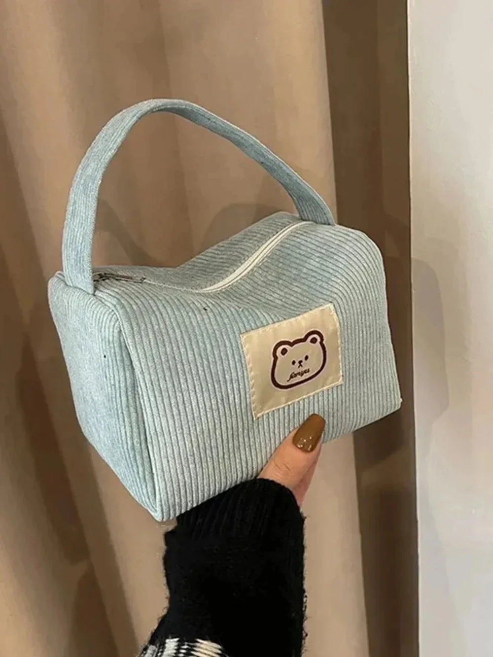 Big Storage Makeup Pouch for Women - Soft Cosmetic Case