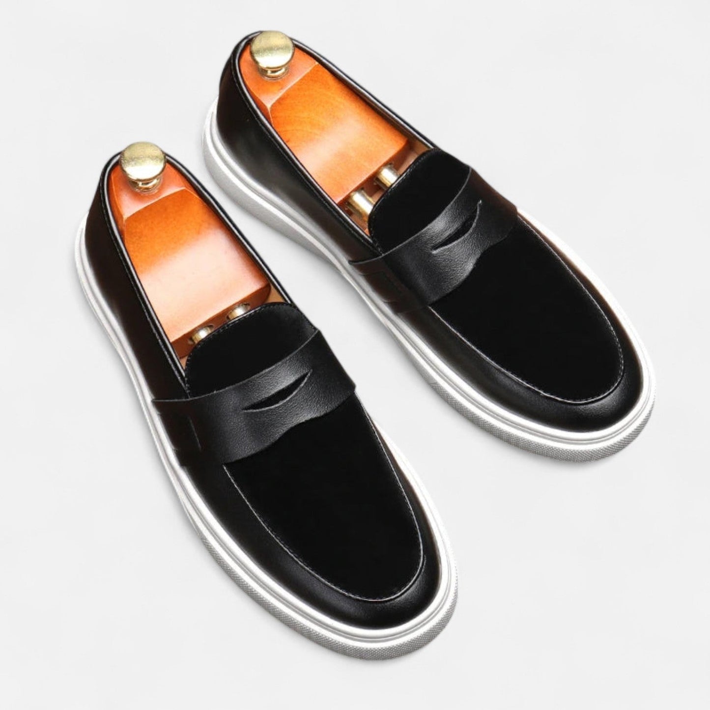 Men’s Hybrid Leather Penny Loafers