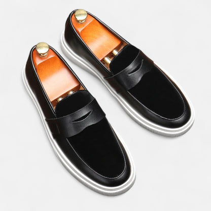 Men’s Hybrid Leather Penny Loafers