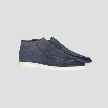 Men’s Suede Moc-Toe Chukka Loafers
