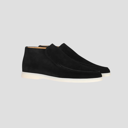 Men’s Suede Moc-Toe Chukka Loafers