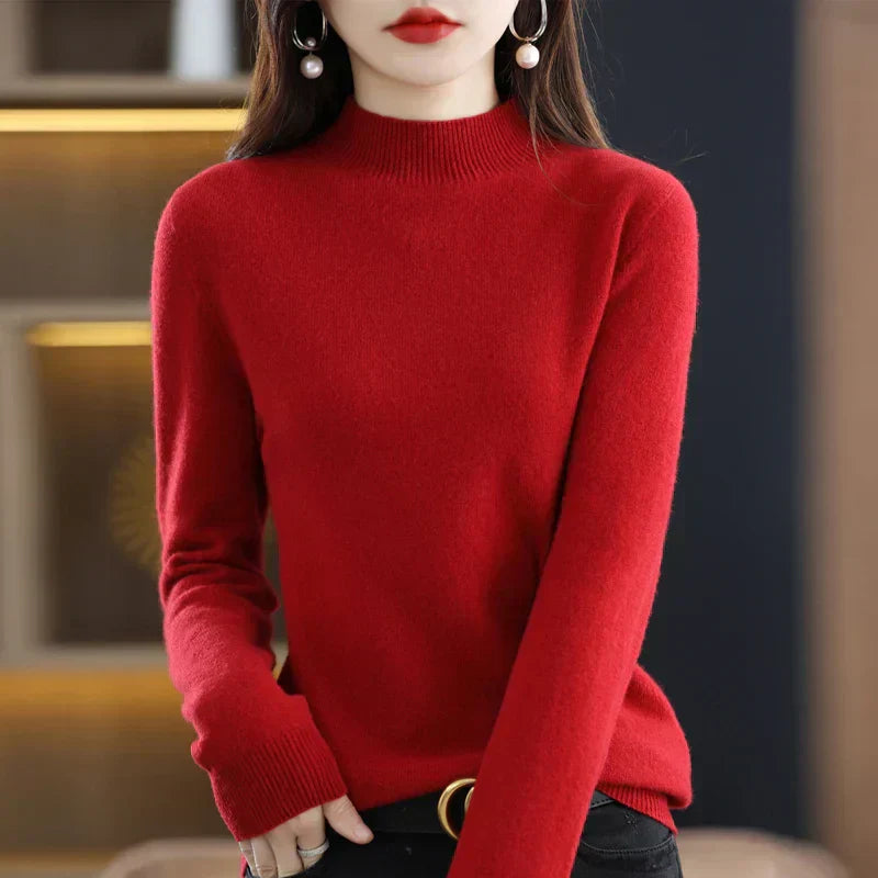 Cozy Pure Wool Women's Winter Sweater