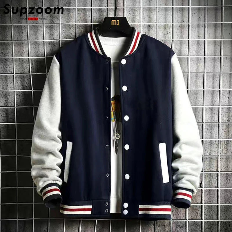 Warm Mens Fleece Bomber Coat - BritishElegance