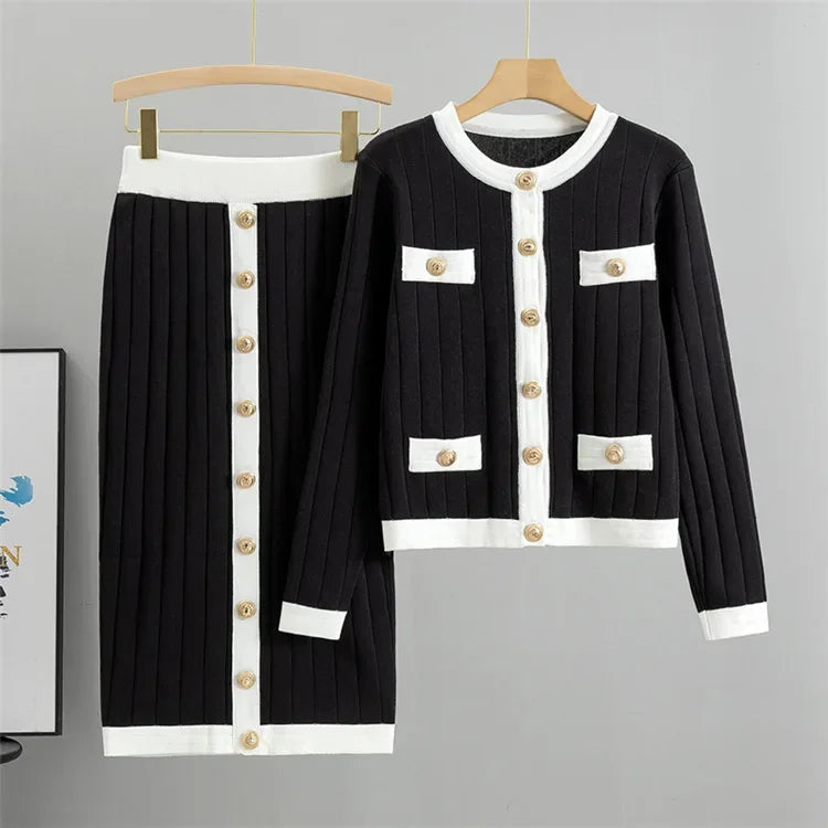 Classic Ladies Knit Co-ord Set for Spring