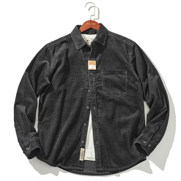 Warm Corduroy Mens Jacket – Fitted Winter Coat