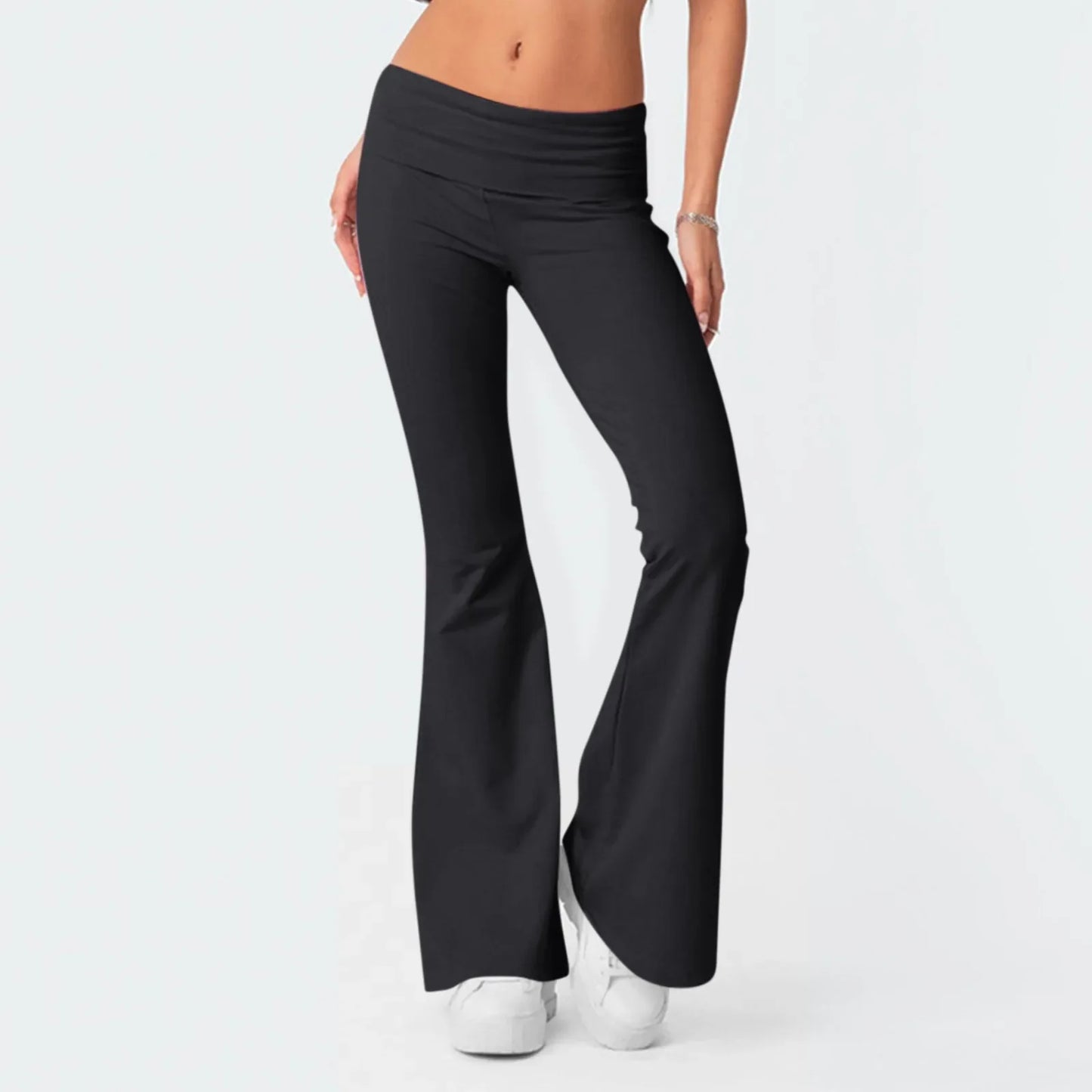 Comfortable Wide Leg Yoga Pants – Daily Wear Flare Fit