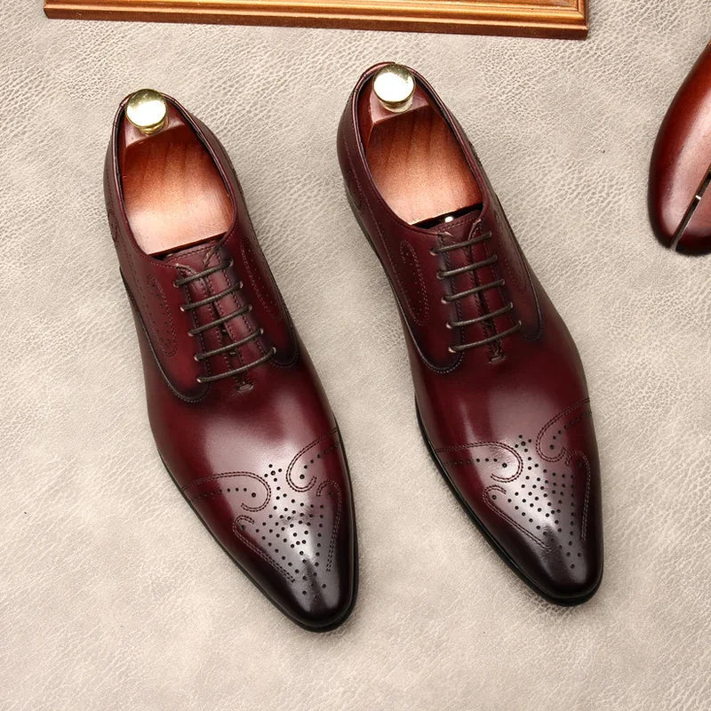 Tarz Genuine Leather Oxfords