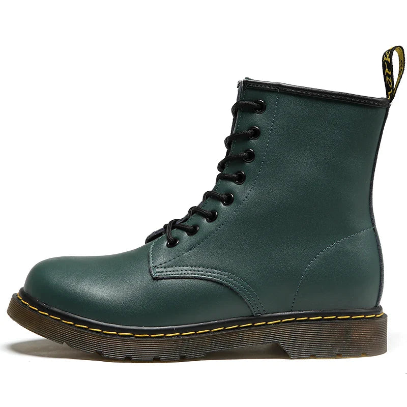 Warm Insulated Leather Chelsea Boots for Men