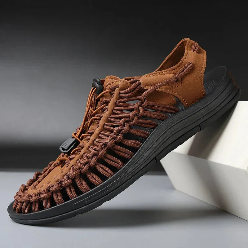 Kairo | Flex-Knit Sport Sandals – Braided Cord Design with Cushioned Sole