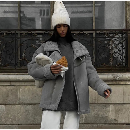 Women’s Fashion Spring Coat – Maja Soft Outerwear for Transitional Seasons