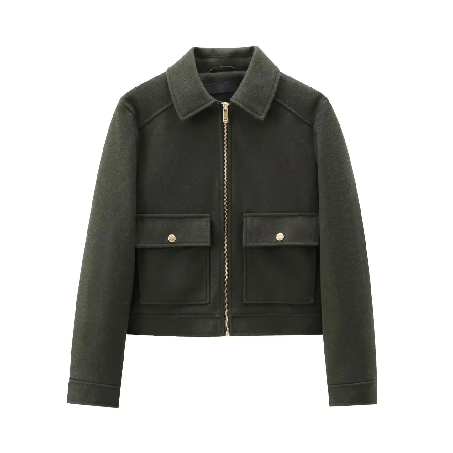 Warm Women's Parka Jacket with Pockets