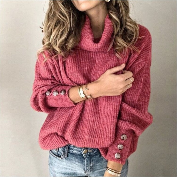 Women's Cozy Button Front Sweater