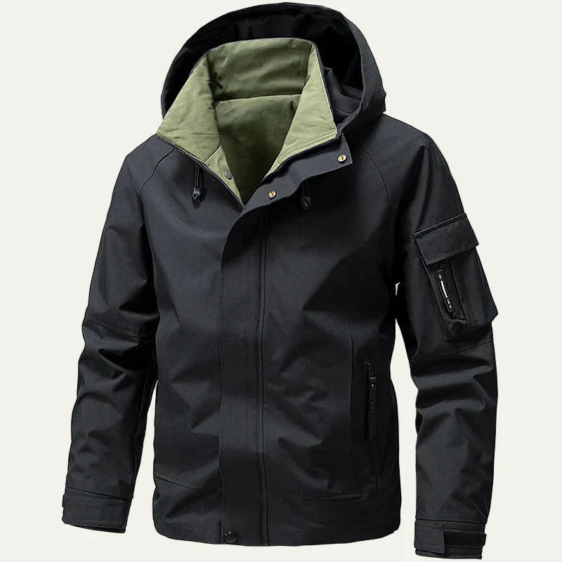 Men’s Hooded Utility Weather Jacket