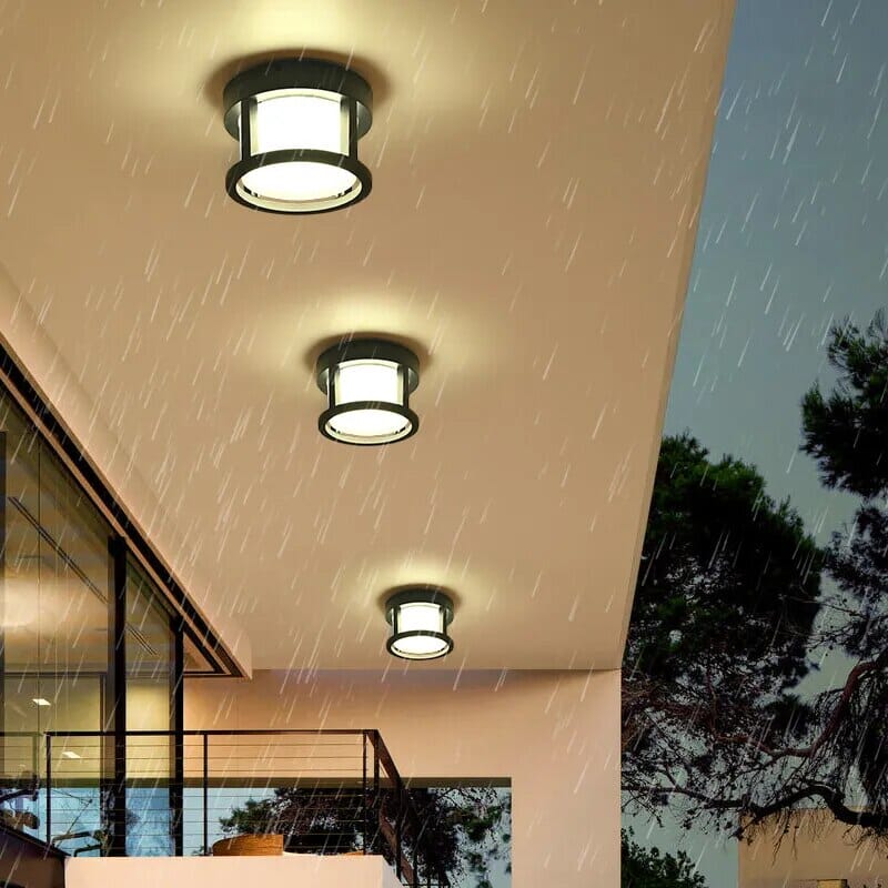 Vintage Patterned Overhead Lighting for Hallways - BritishElegance