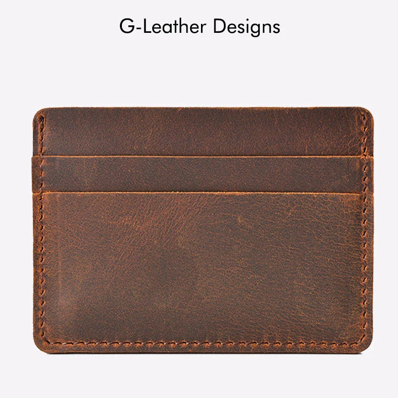 Classic Brown Leather Card Wallet
