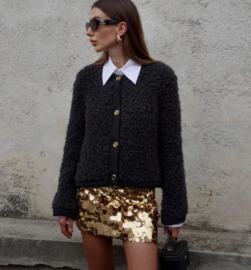 Selene | Women’s Fleece Button Jacket – Cozy, Warm, and Effortlessly Stylish