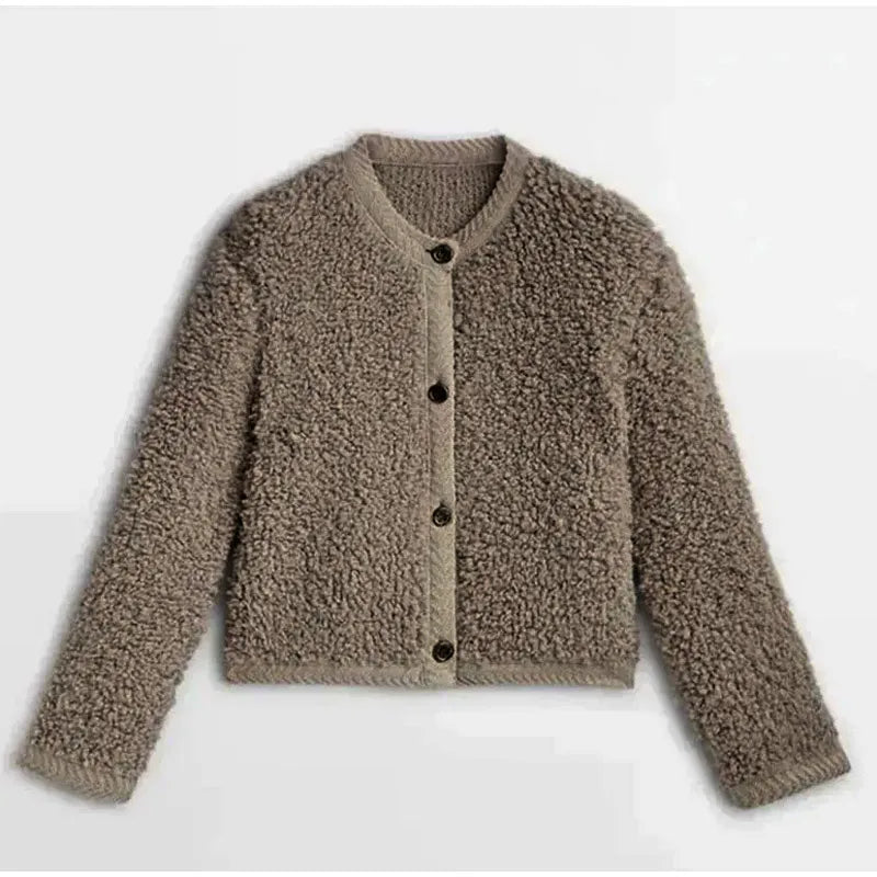 Selene | Women’s Fleece Button Jacket – Cozy, Warm, and Effortlessly Stylish