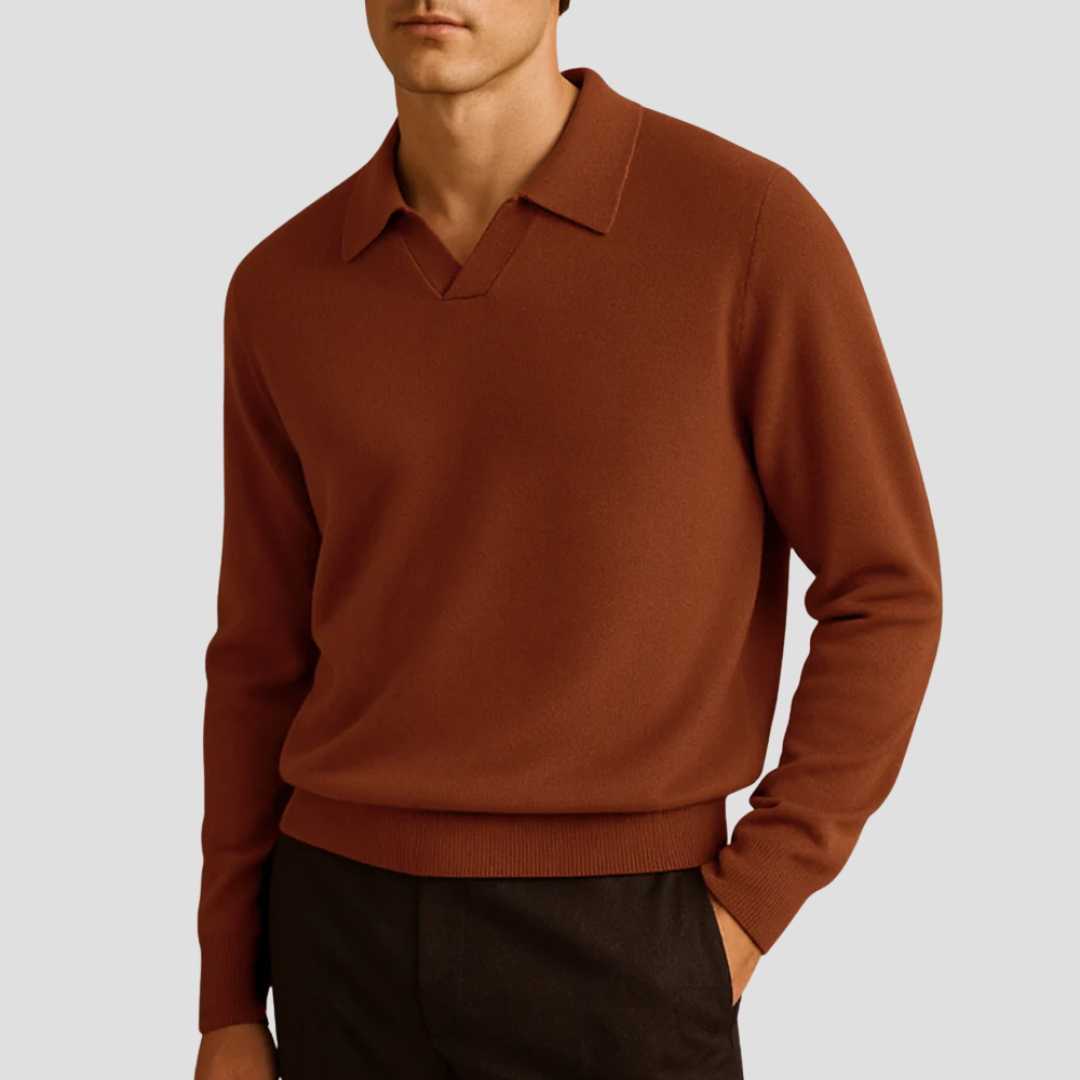 Men’s Resort Collar Knit Sweater