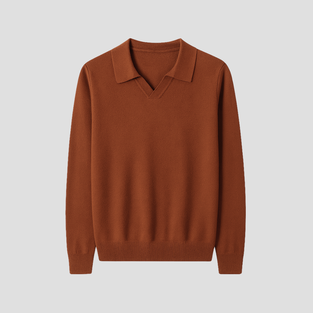 Men’s Resort Collar Knit Sweater