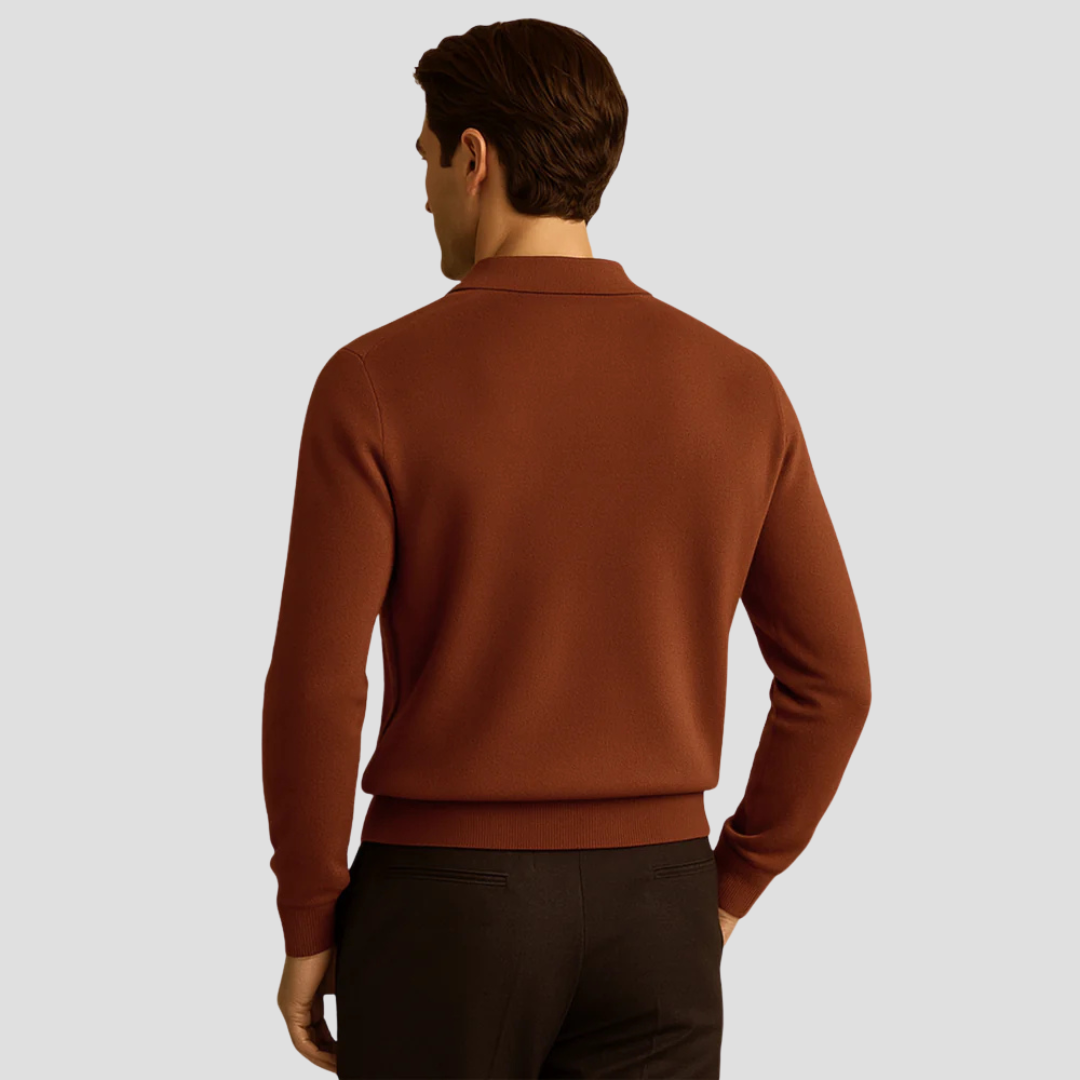 Men’s Resort Collar Knit Sweater