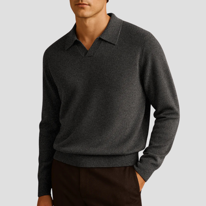 Men’s Resort Collar Knit Sweater
