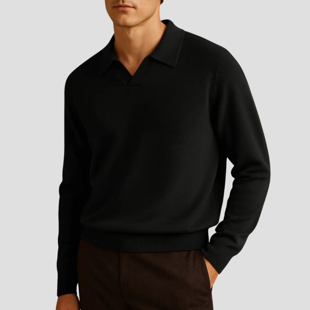 Men’s Resort Collar Knit Sweater