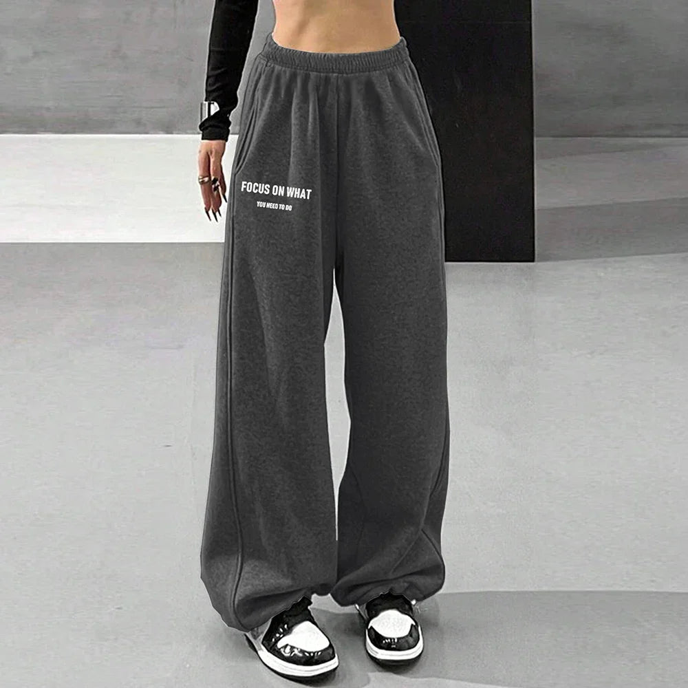 Comfortable High Waist Wide Leg Casual Pants