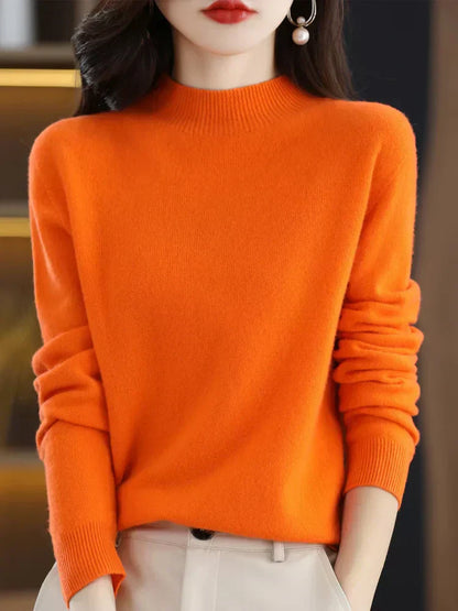 Soft Women's Merino Wool Crew Neck Sweater