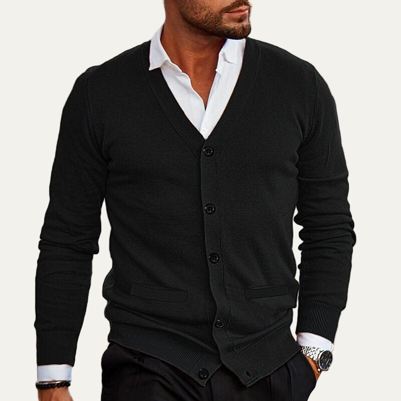 Men’s Classic Button Front Cardigan