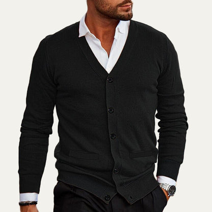 Men’s Classic Button Front Cardigan