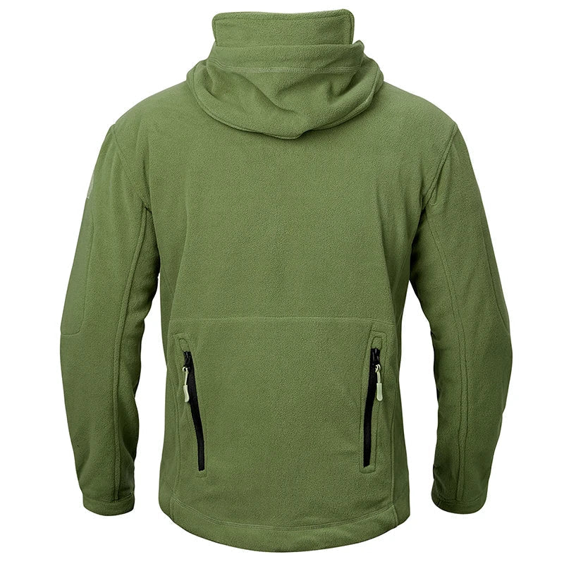 Men’s Tactical Fleece Hooded Zip Jacket