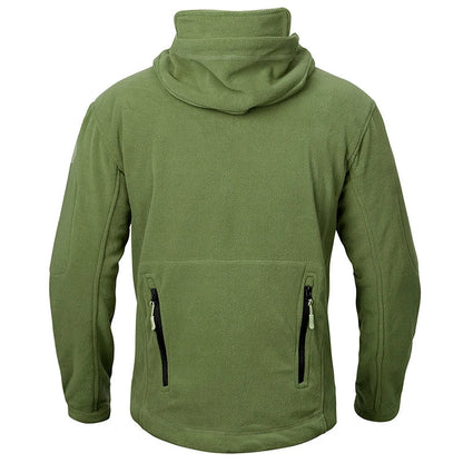 Men’s Tactical Fleece Hooded Zip Jacket