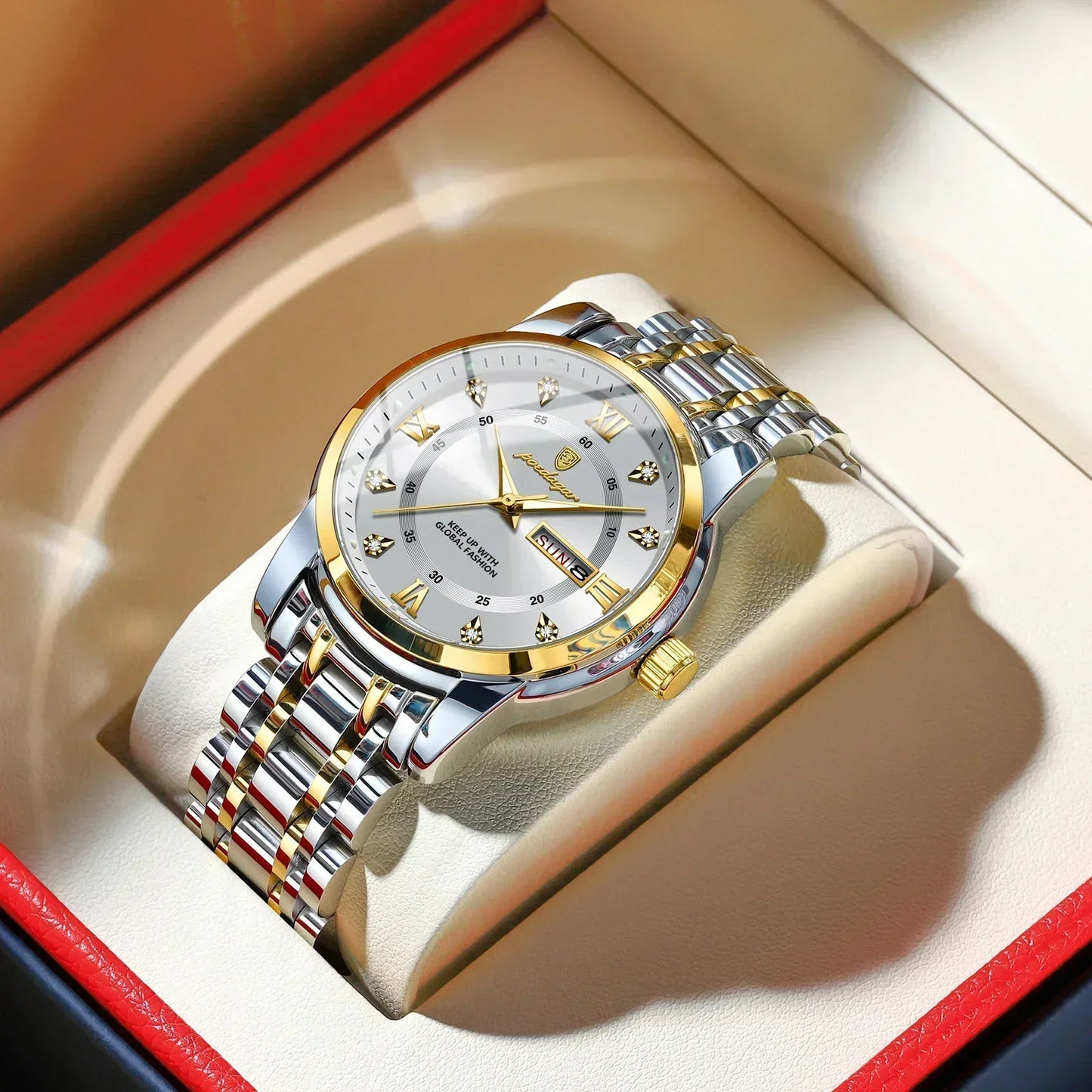 Luxury Crystal Quartz Watch