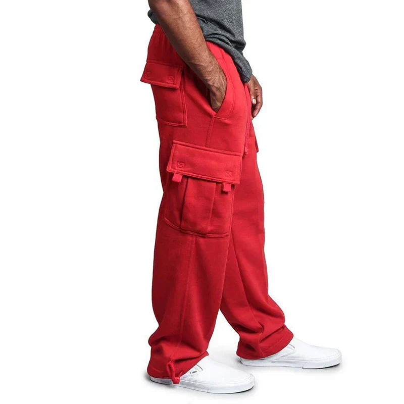 Multi-pocket cargo pants for men