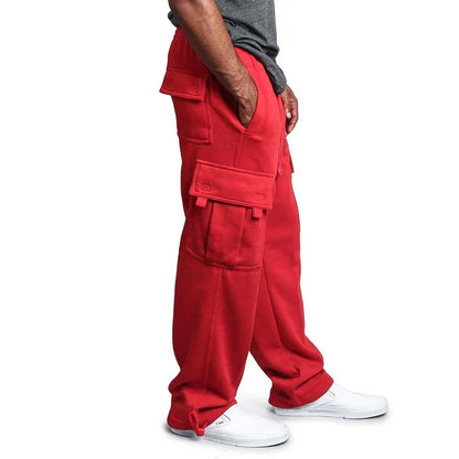 Multi-pocket cargo pants for men