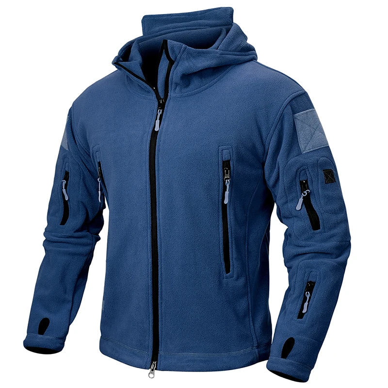 Men’s Tactical Fleece Hooded Zip Jacket