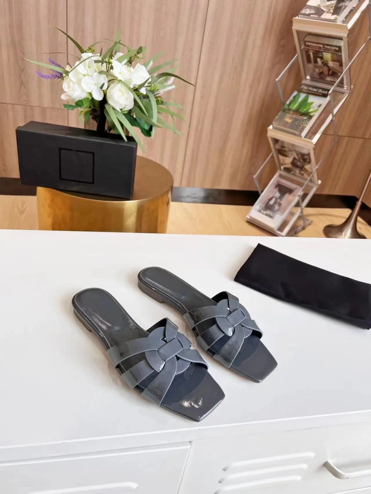 Authentic Leather Comfortable Sandal Slides