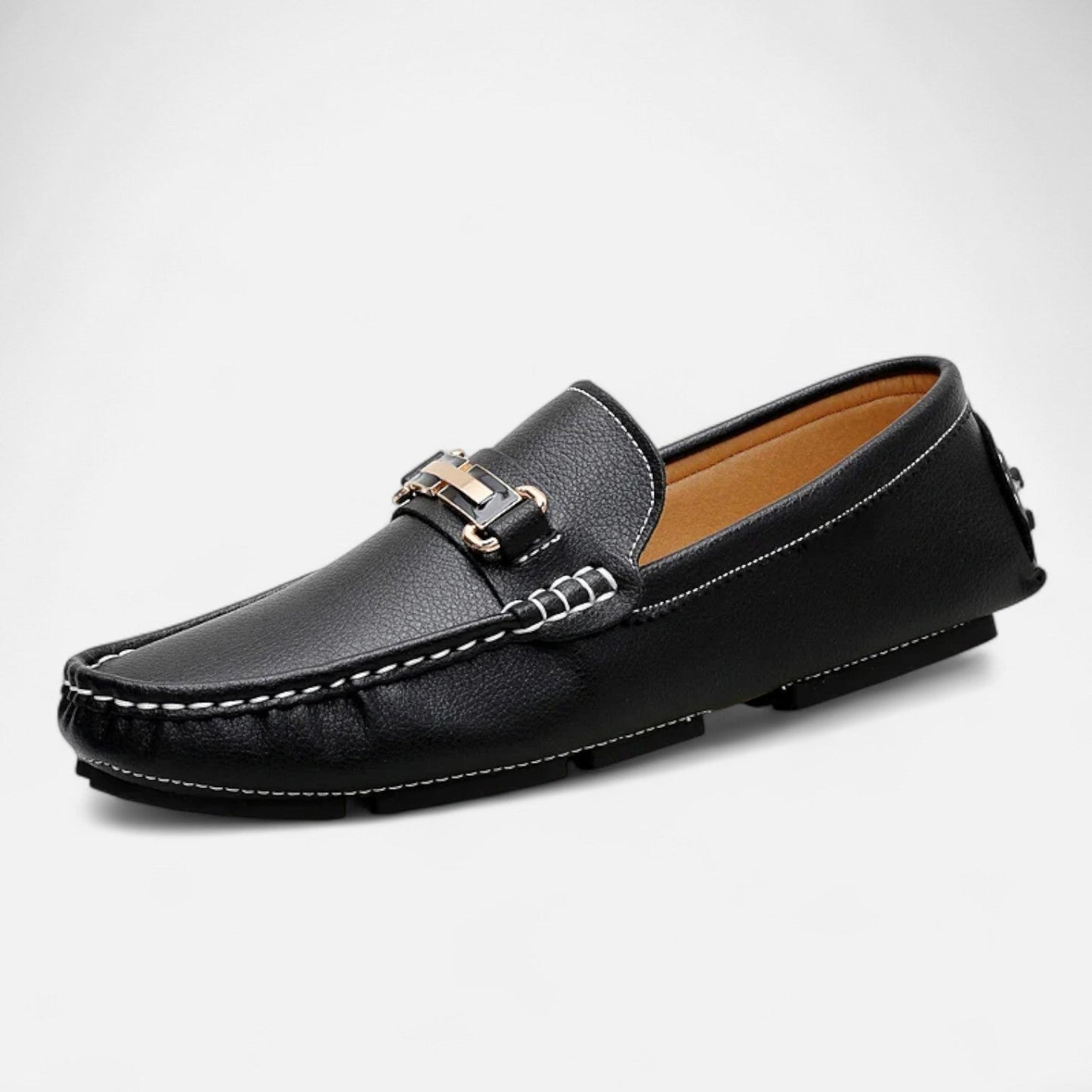 Men’s Leather Horse Bit Driving Loafers
