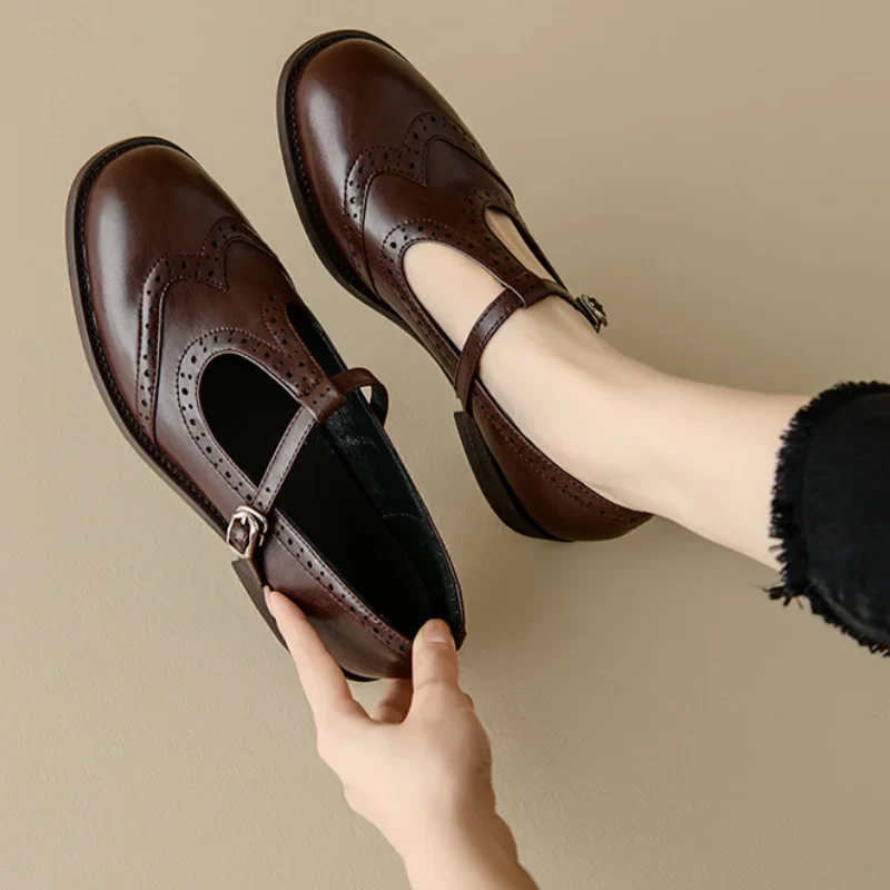 Classic Lace Up Oxford Shoes Women - BritishElegance