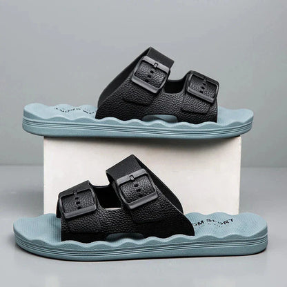 Delmar | Comfort Slides – Adjustable Dual-Strap Sandals with Ergonomic Sole