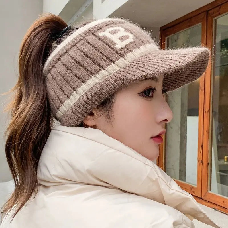 Warm Women's Cable Knit Hat