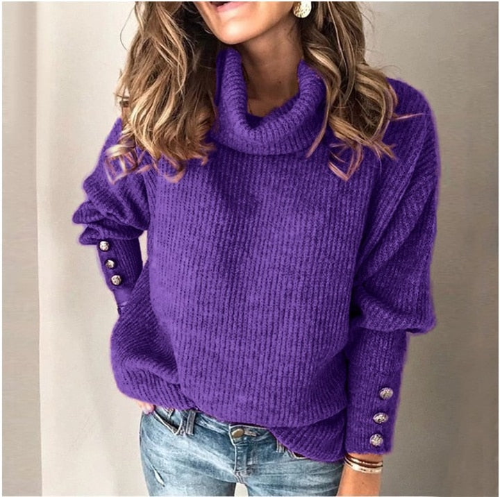 Women's Cozy Button Front Sweater